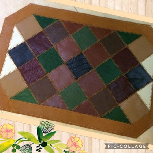 رومیزی چرم طبیعی ریون