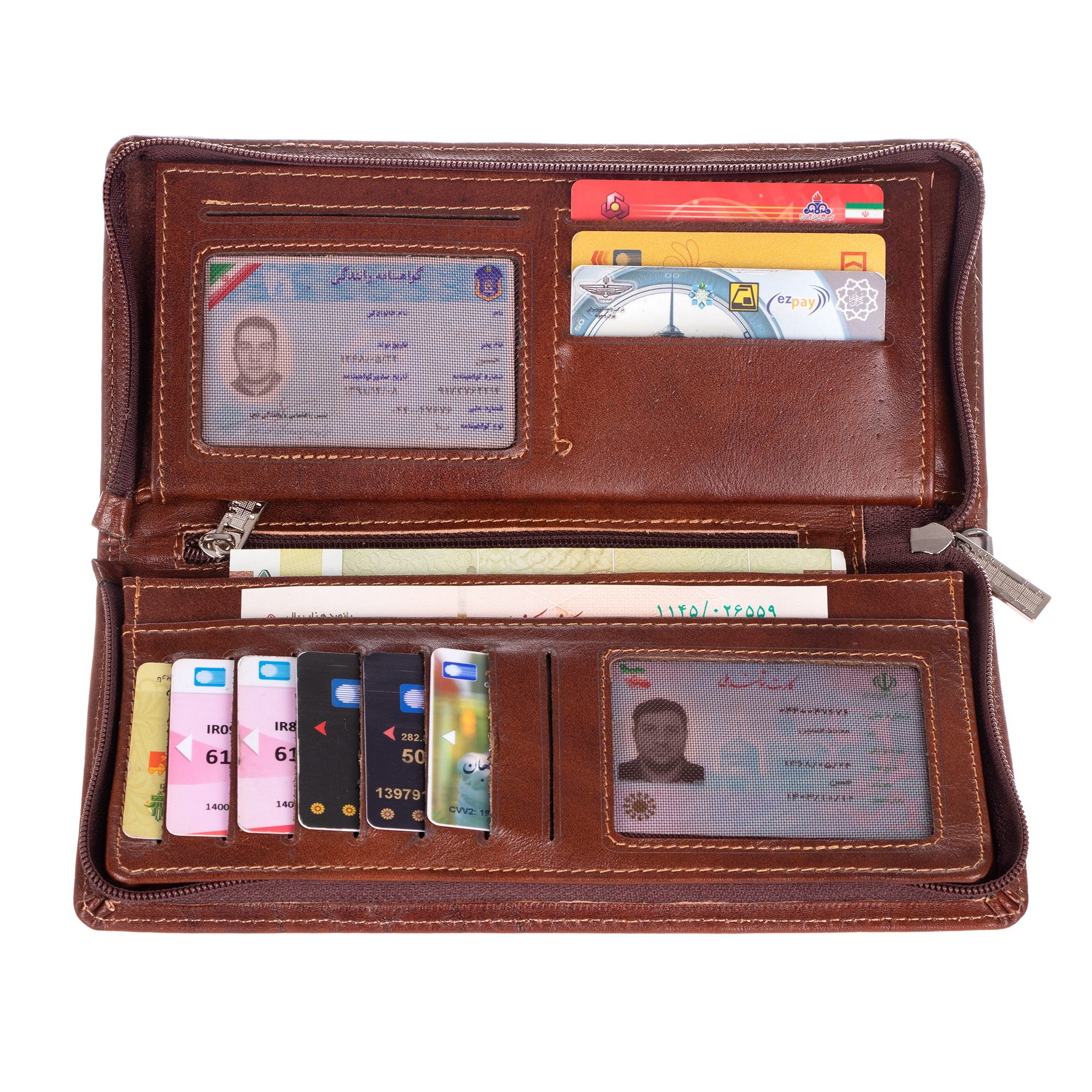 کیف دسته چک چرمی کد chkzip-05 - Image 5